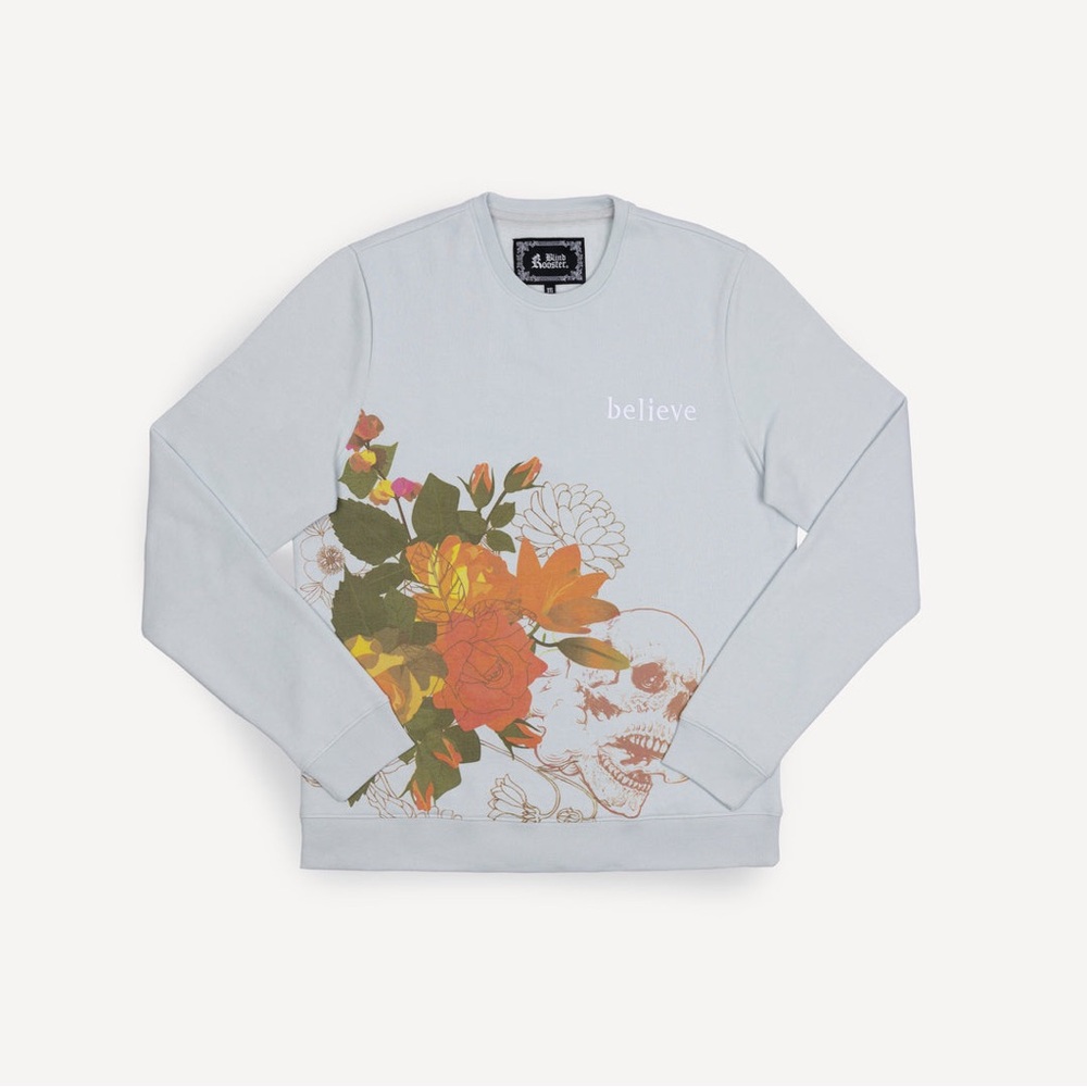 Graphic Wraparound Crewneck Sweatshirt